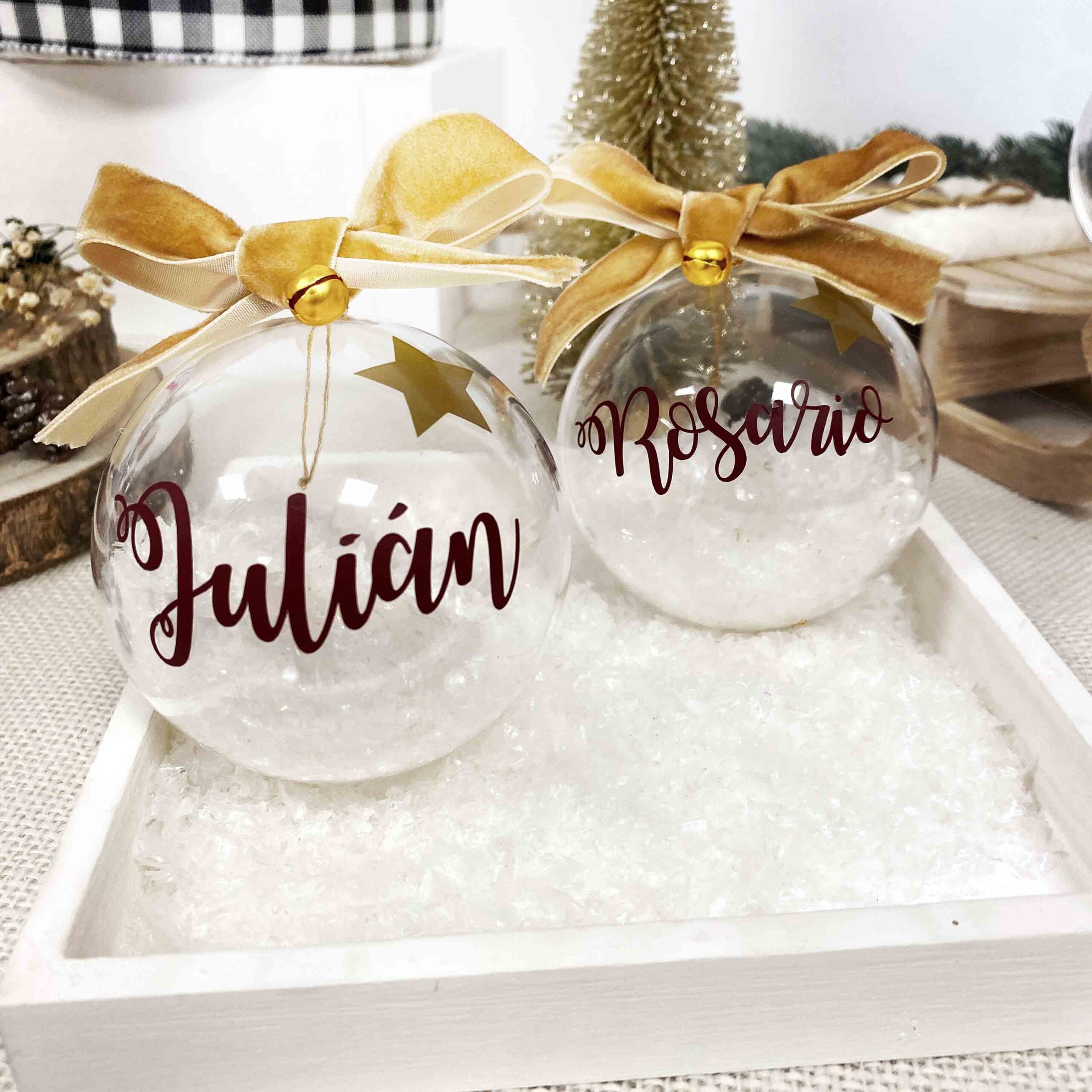 esferas de navidad personalizada
