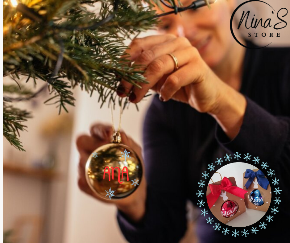 esferas de navidad personalizada