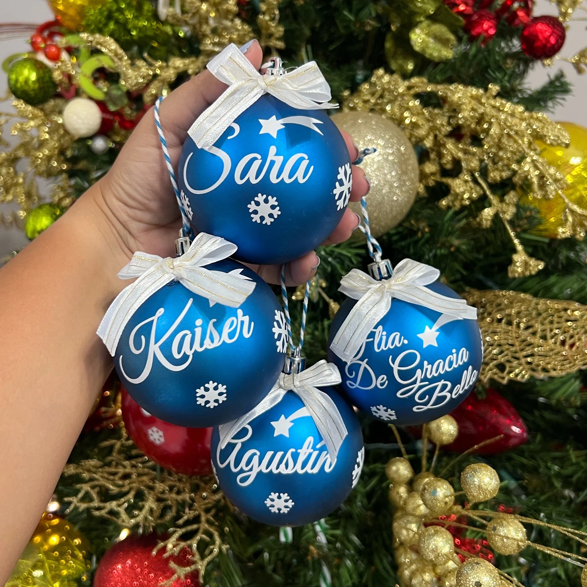 esferas de navidad personalizada